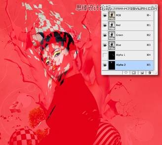 Photoshop制作创意打散效果的人像海报,PS教程,图老师教程网