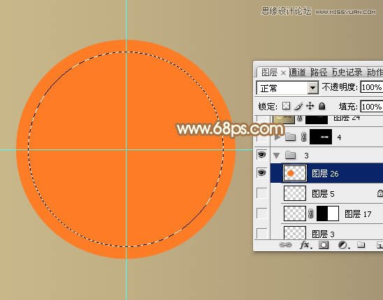 Photoshop绘制立体效果的金色放大镜教程,PS教程,图老师教程网