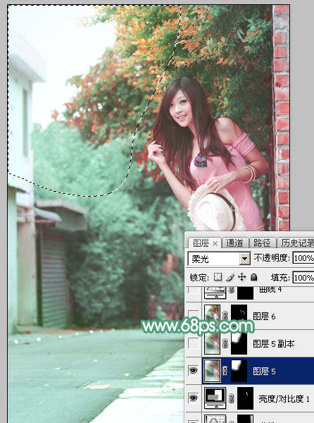 Photoshop调出可爱美女柔美暖色效果,PS教程,图老师教程网