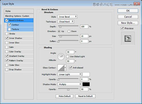 Photoshop制作金属质感的3D立体字教程,PS教程,图老师教程网