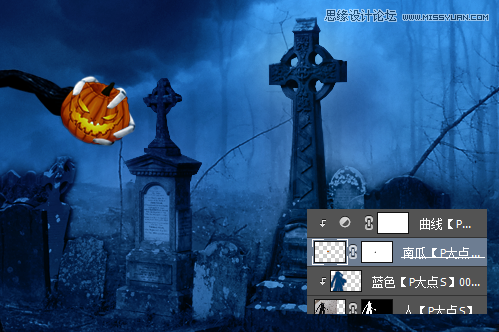 Photoshop设计恐怖风格的万圣节海报教程,PS教程,图老师教程网