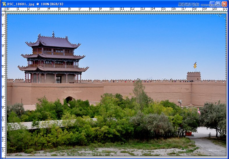 Photoshop给照片添加蓝天和白云背景,PS教程,图老师教程网