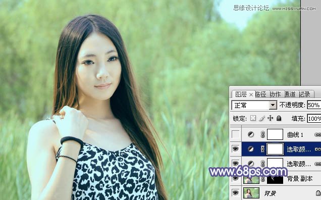 Photoshop给美女照片添加紫色梦幻效果,PS教程,图老师教程网