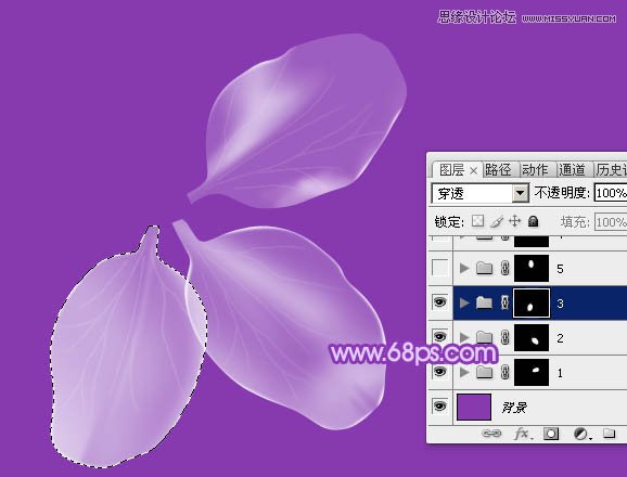 Photoshop绘制通透效果的花朵教程,PS教程,图老师教程网