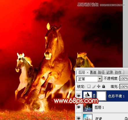 Photoshop设计时尚大气的马年海报,PS教程,图老师教程网