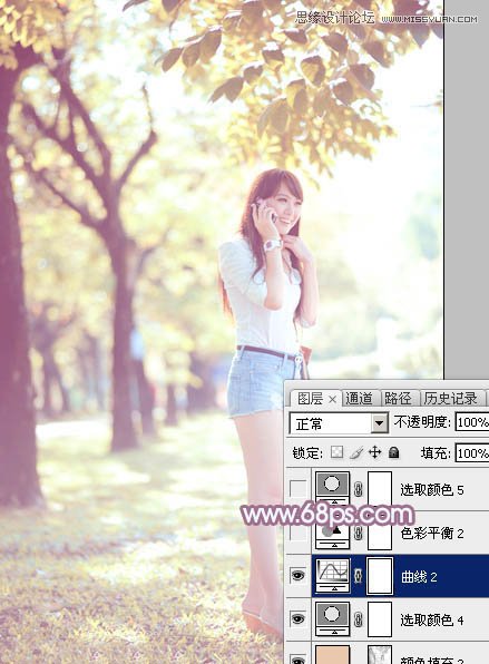 Photoshop制作人像照片淡淡的日系效果,PS教程,图老师教程网