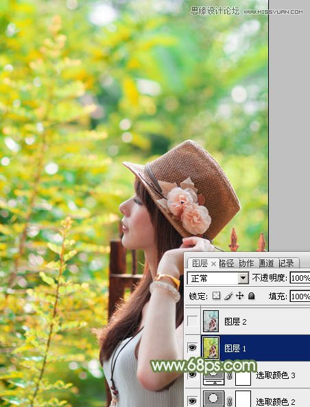 Photoshop给外景女孩添加清新的柔肤效果,PS教程,图老师教程网