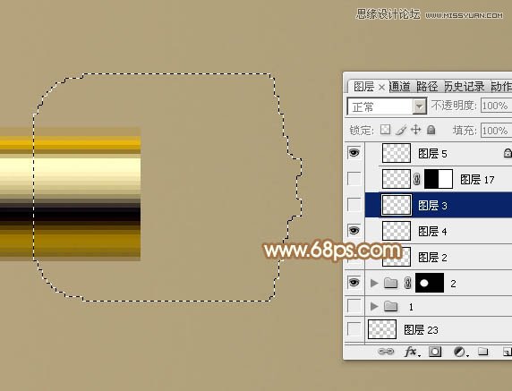 Photoshop绘制立体效果的金色放大镜教程,PS教程,图老师教程网