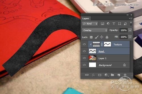 Photoshop CS6设计桌面上的创意跑道,PS教程,图老师教程网