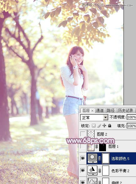 Photoshop制作人像照片淡淡的日系效果,PS教程,图老师教程网