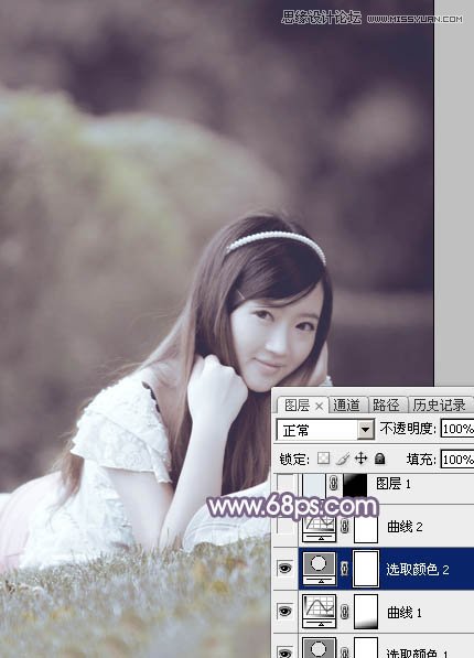 Photoshop调出菜地美女淡淡的暖色效果,PS教程,图老师教程网