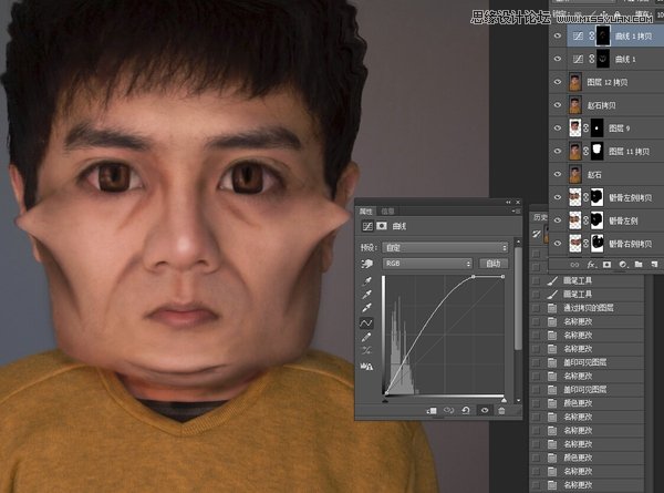 Photoshop把自己的照片变成搞怪的漫画人物,PS教程,图老师教程网