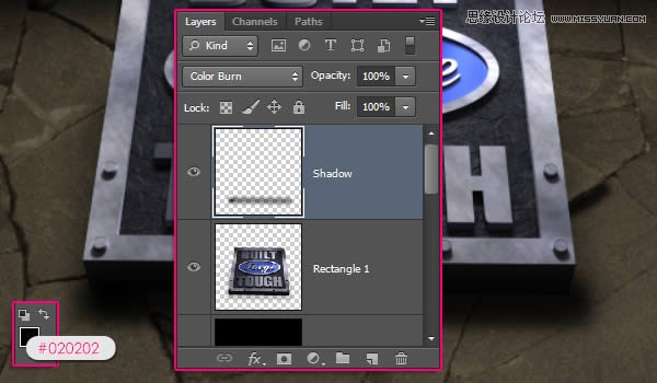 Photoshop制作3D立体效果的金属字教程,PS教程,图老师教程网