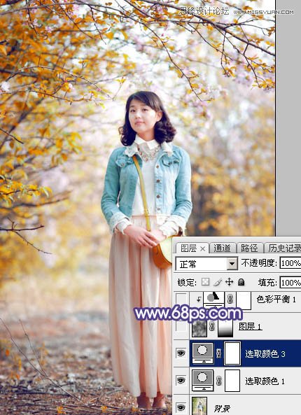 Photoshop调出外景写真照片甜美的暖色调,PS教程,图老师教程网