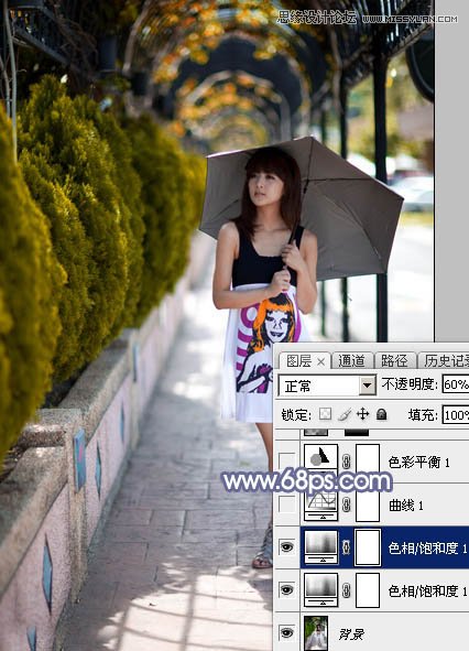 Photoshop给街边美女添加唯美的光效,PS教程,图老师教程网