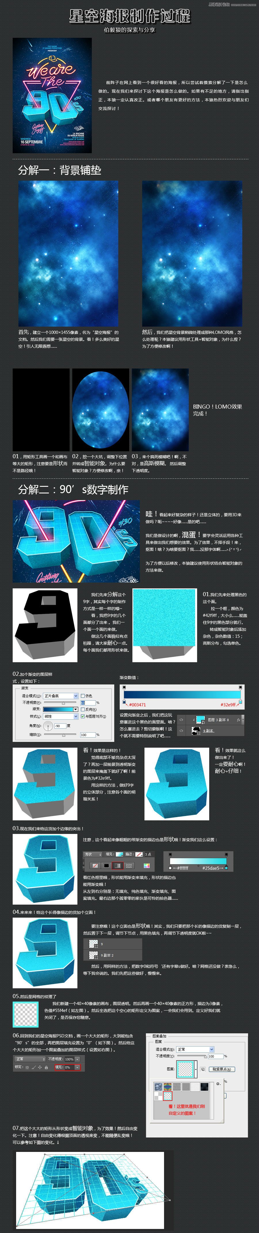 Photoshop合成超酷的星空海报效果图,PS教程,图老师教程网