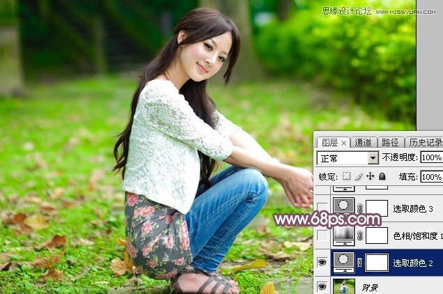 Photoshop调出外景女孩照片朦胧的逆光效果,PS教程,图老师教程网