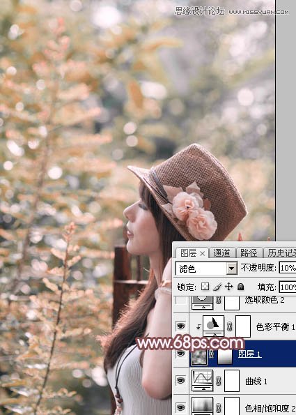 Photoshop调出夏季女孩唯美的粉红色调,PS教程,图老师教程网