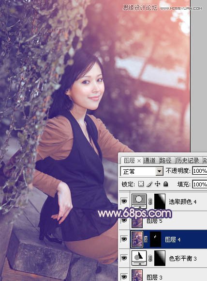 Photoshop调出清纯美女梦幻的柔美肤色,PS教程,图老师教程网