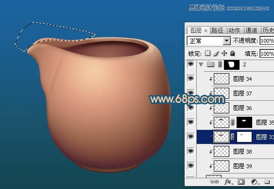 Photoshop绘制立体效果的陶瓷茶壶,PS教程,图老师教程网