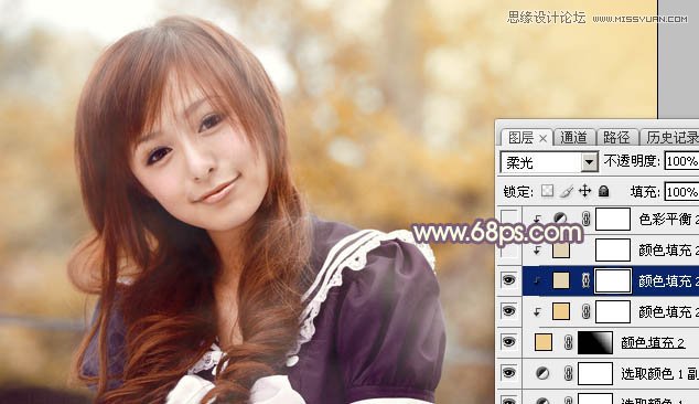 Photoshop调出可爱女孩日系暖色效果,PS教程,图老师教程网