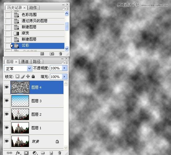 Photoshop使用通道为天空添加云彩,PS教程,图老师教程网