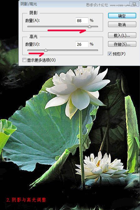 Photoshop巧用滤镜制作逼真的水墨荷花,PS教程,图老师教程网