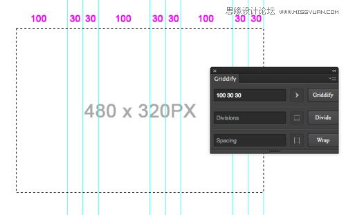 快速生成PS参考线的Griddify插件分享,PS教程,图老师教程网