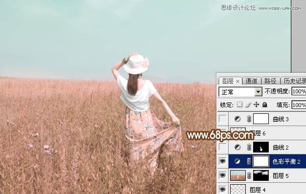 Photoshop调出外景人像韩系粉色效果图,PS教程,图老师教程网