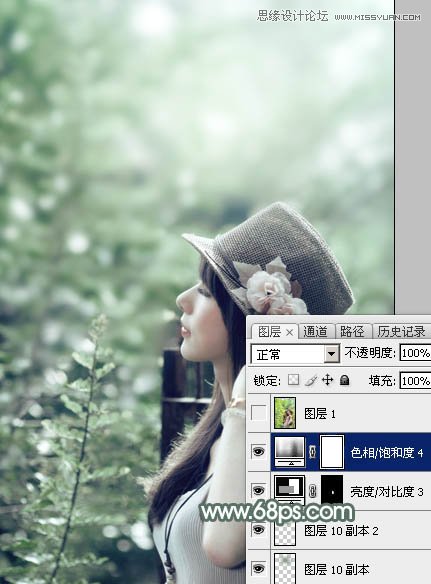 Photoshop调出外景美女柔和的古典色调,PS教程,图老师教程网