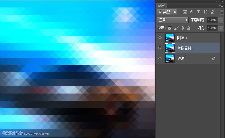 Photoshop制作棱形马赛克背景效果,PS教程,图老师教程网