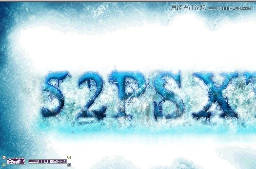 Photoshop设计冰冻效果的蓝色字体教程,PS教程,图老师教程网