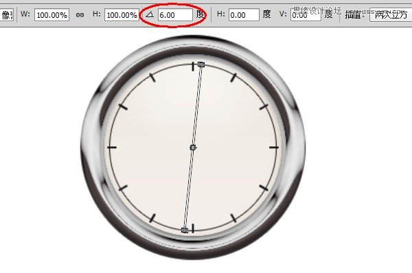 Photoshop绘制超逼真的金属质感秒表,PS教程,图老师教程网