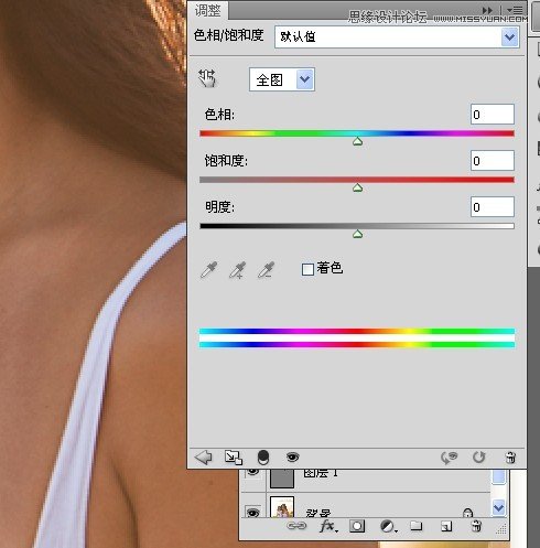 Photoshop清理朐部人物皮肤白光线,PS教程,图老师教程网