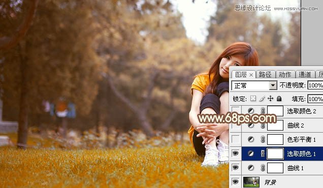 Photoshop调出人像照片朦胧的淡黄效果,PS教程,图老师教程网