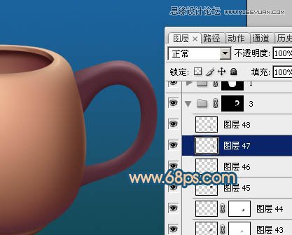 Photoshop绘制立体效果的陶瓷茶壶,PS教程,图老师教程网