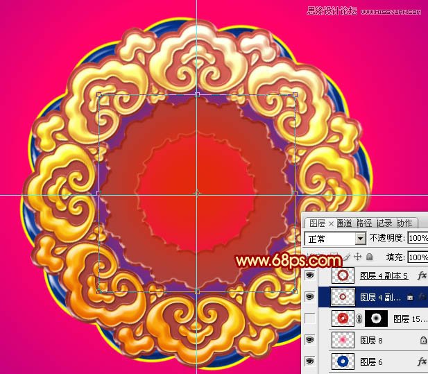 Photoshop设计华丽大气的新年艺术字教程,PS教程,图老师教程网