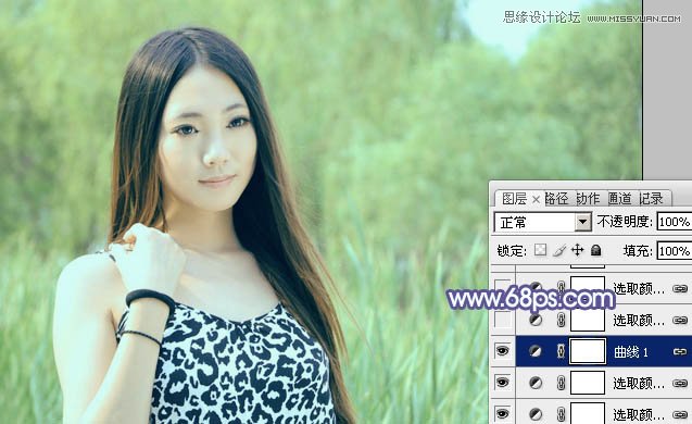 Photoshop给美女照片添加紫色梦幻效果,PS教程,图老师教程网