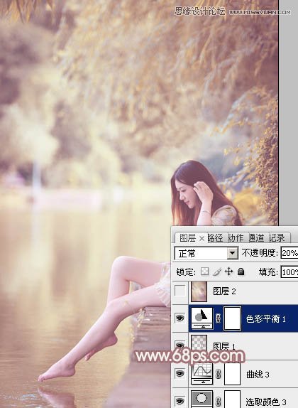 Photoshop调出写真照片柔美暖色调,PS教程,图老师教程网