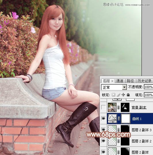 Photoshop调出人像照片朦胧暖色效果,PS教程,图老师教程网