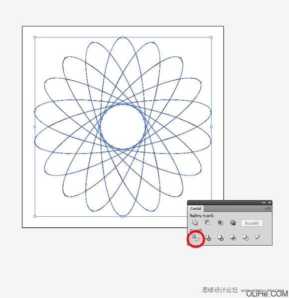 Illustrator制作的彩色花瓣教程,PS教程,图老师教程网