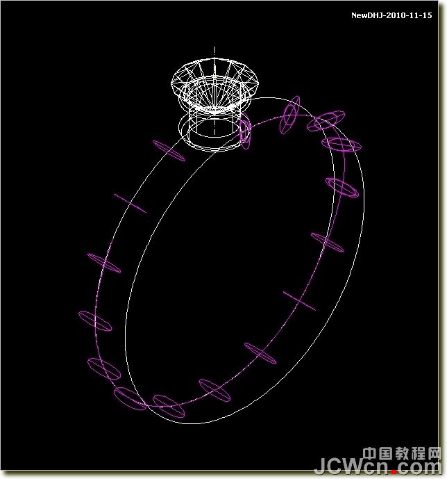 AutoCAD建模教程：绘制八心八箭的钻石,PS教程,图老师教程网