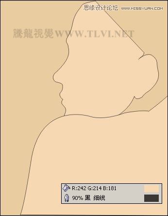 CorelDRAW绘制人物工笔画美女人物教程,PS教程,图老师教程网