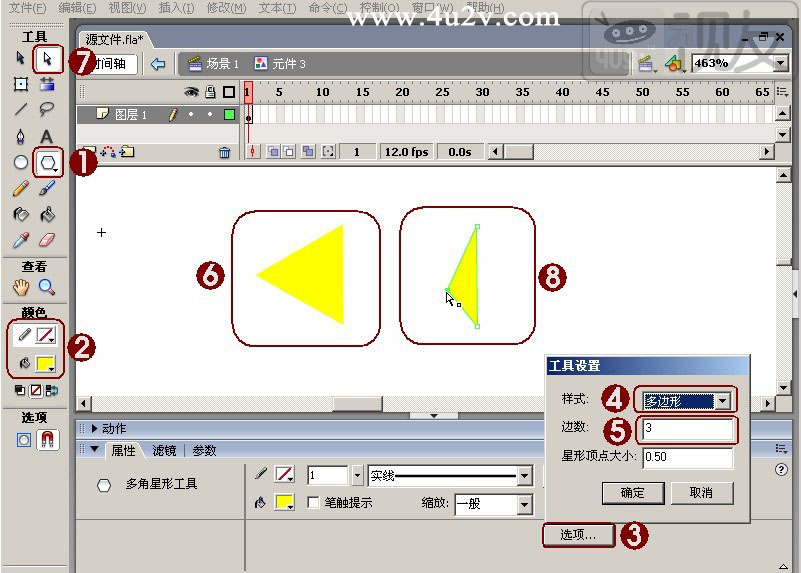 Flash教程：制作卡通风格的圣诞树,PS教程,图老师教程网