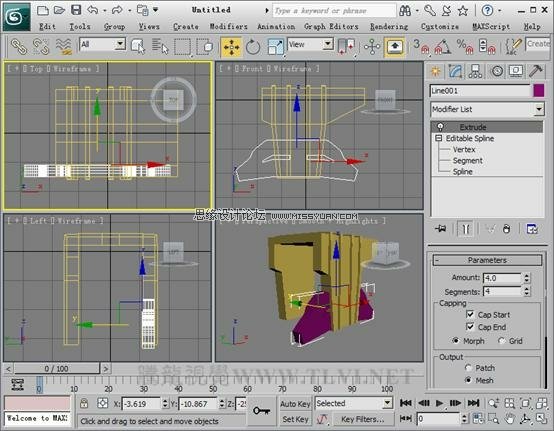 3D MAX使用ProBoolean给车轮构件建模,PS教程,图老师教程网