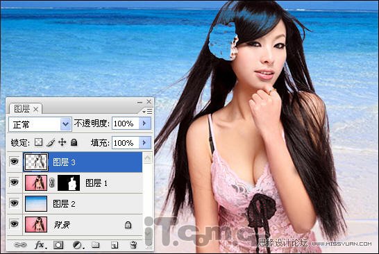 Photoshop使用颜色范围给美图抠图,PS教程,图老师教程网