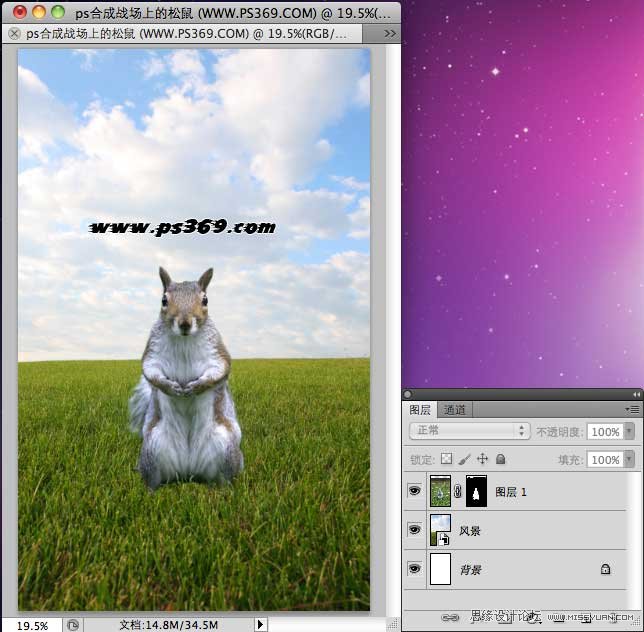 Photoshop创意合成战场上的松鼠教程,PS教程,图老师教程网