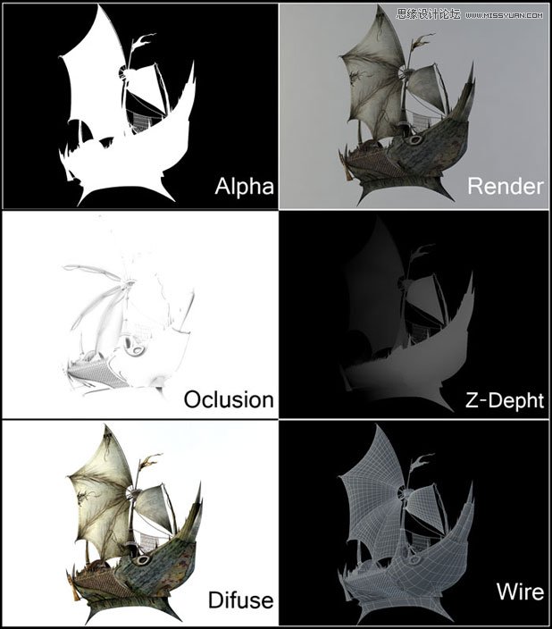 3DMAX制作在大海中航行的帆船,PS教程,图老师教程网