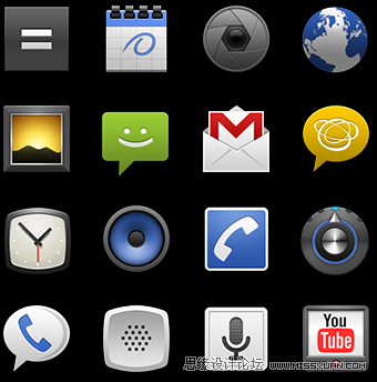 Android vs iPhone icon设计指南,PS教程,图老师教程网