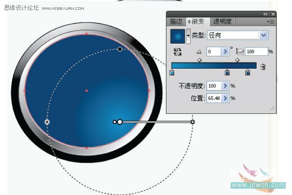 Illustrator制作漂亮水晶按钮图标,PS教程,图老师教程网